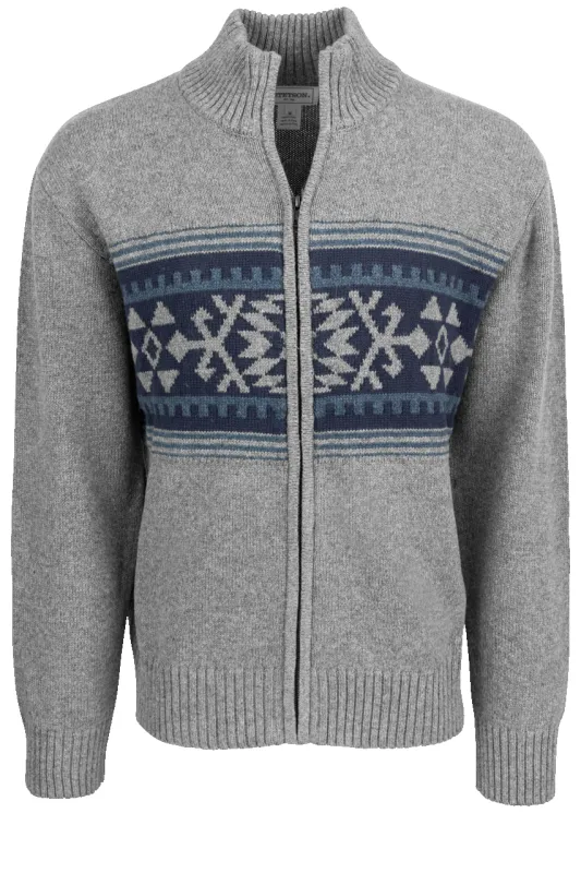 Stetson Men's Aztec Cardigan - Gray sold by Pinto Ranch