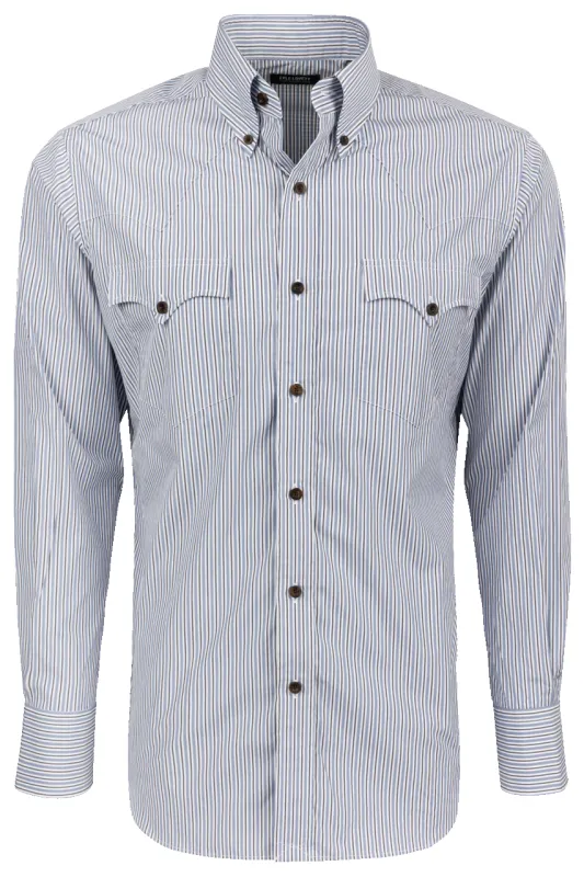 Lyle Lovett for Hamilton Snap Front Shirt - Blue sold by Pinto Ranch