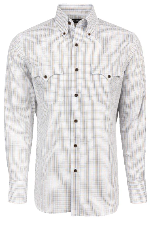 Lyle Lovett for Hamilton Snap Front Shirt - Blue and Yellow sold by Pinto Ranch