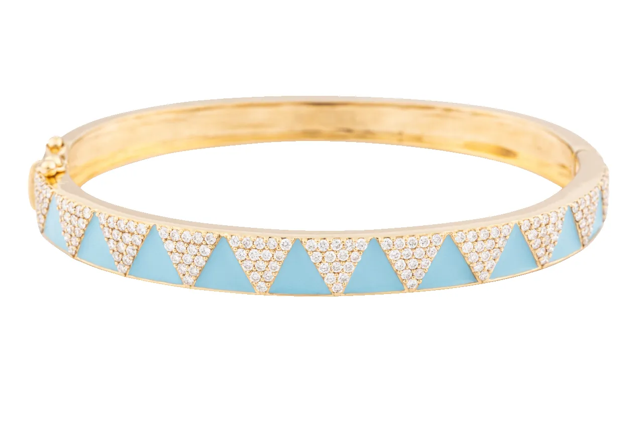 Diamond and Turquoise Bangle sold by Pinto Ranch