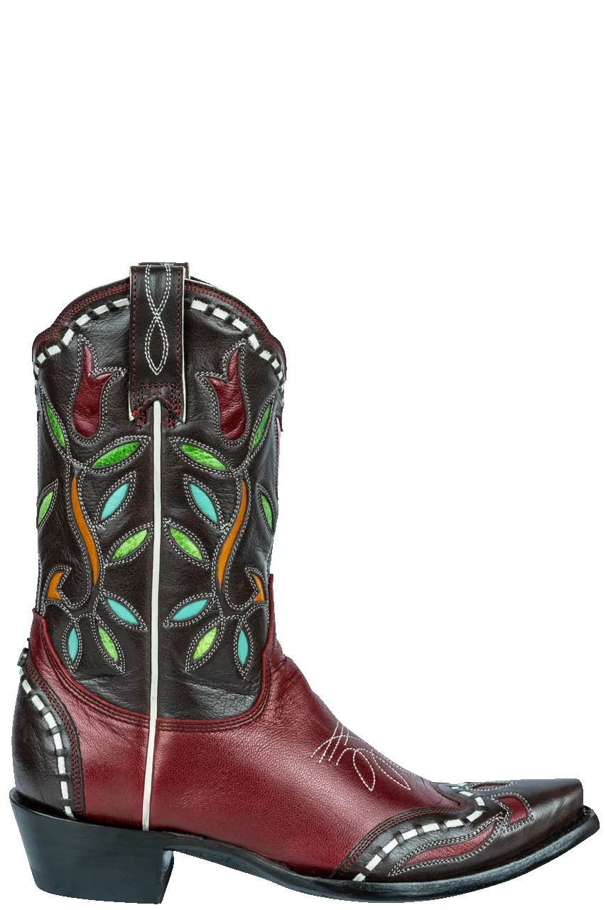 Old Gringo Tulip Time Cowgirl Boots - Red Multi sold by Pinto Ranch