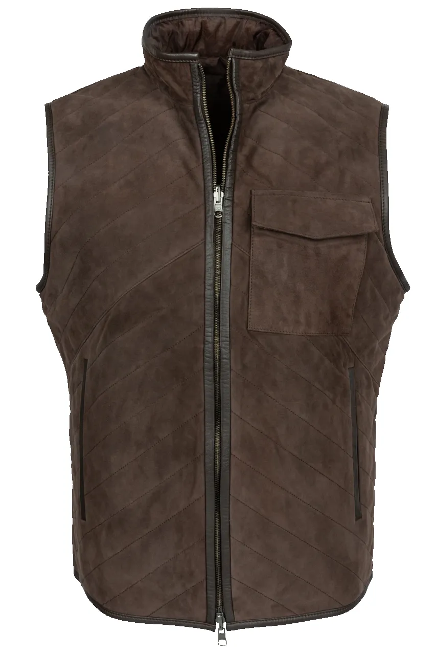 Robert Graham Cauthorne Leather Vest sold by Pinto Ranch