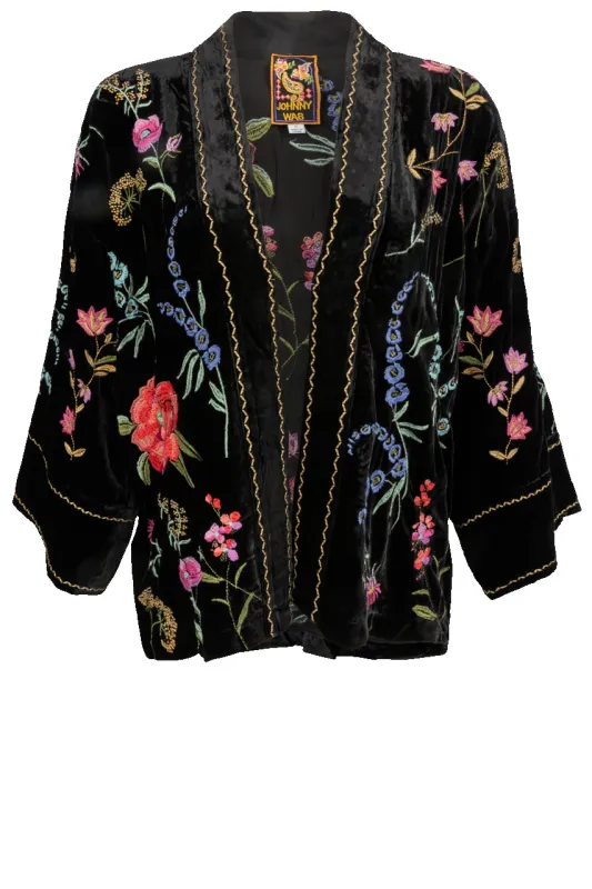 Johnny Was Relaxed Schiffli Cropped Kimono sold by Pinto Ranch