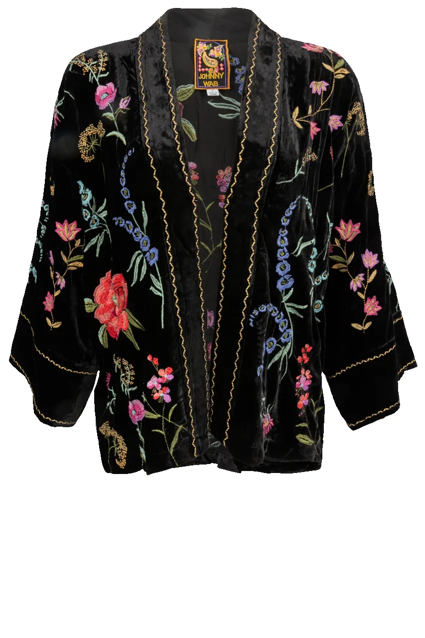 Johnny Was Relaxed Schiffli Cropped Kimono sold by Pinto Ranch