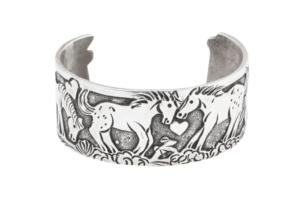 Silver Horse Cuff Bracelet sold by Pinto Ranch