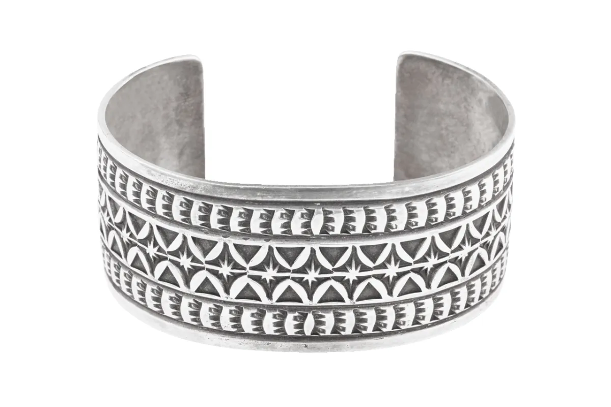 Engraved Silver Cuff Bracelet sold by Pinto Ranch