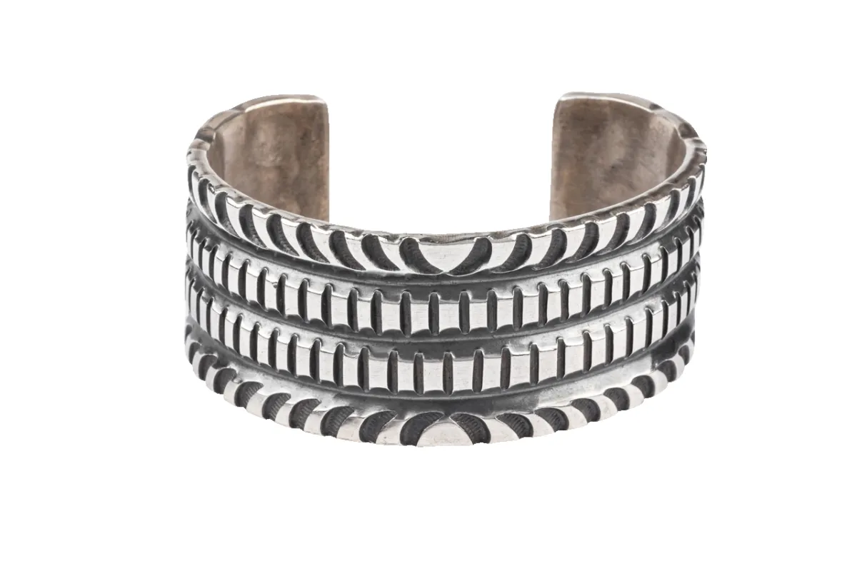 Engraved Silver Cuff Bracelet sold by Pinto Ranch