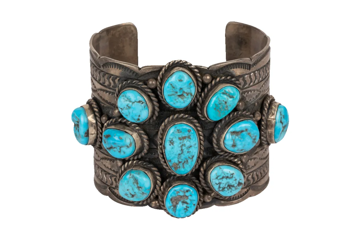 Chunky Turquoise Bracelet sold by Pinto Ranch