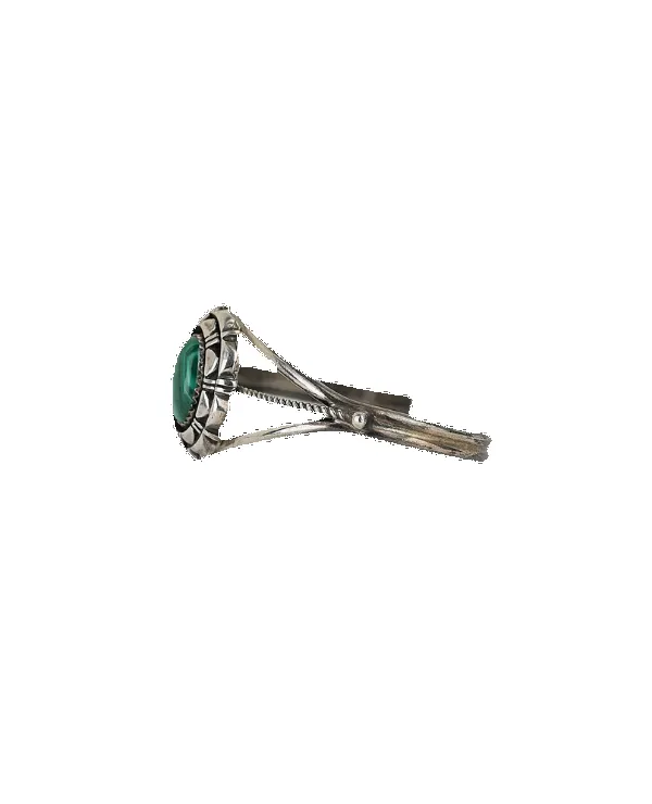 Silver Malachite Cuff sold by Pinto Ranch product image thumbnail 3