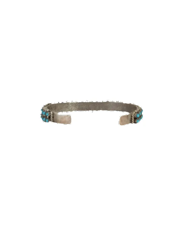 Sterling Sliver Cuff with Sleeping Beauty Turquoise by SB sold by Pinto Ranch product image thumbnail 2