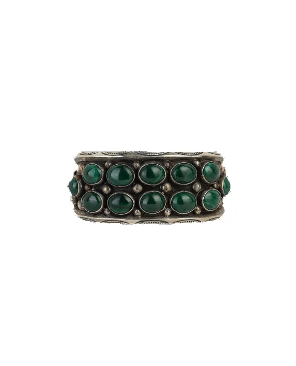 Navajo Malachite Cuff Bracelet sold by Pinto Ranch