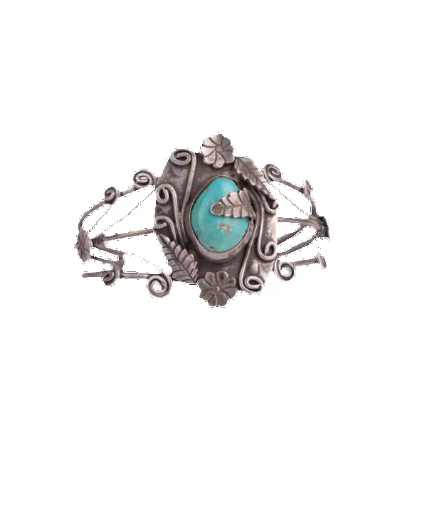 Engraved Turquoise Stone Bracelet sold by Pinto Ranch
