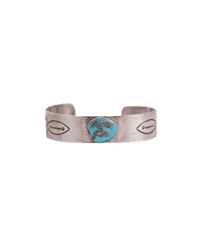 Turquoise Stone Cuff Bracelet sold by Pinto Ranch