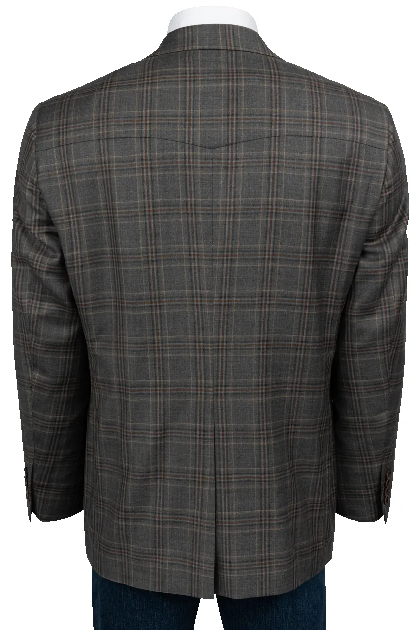 Pinto Ranch Gray Plaid Sport Coat sold by Pinto Ranch product image thumbnail 2
