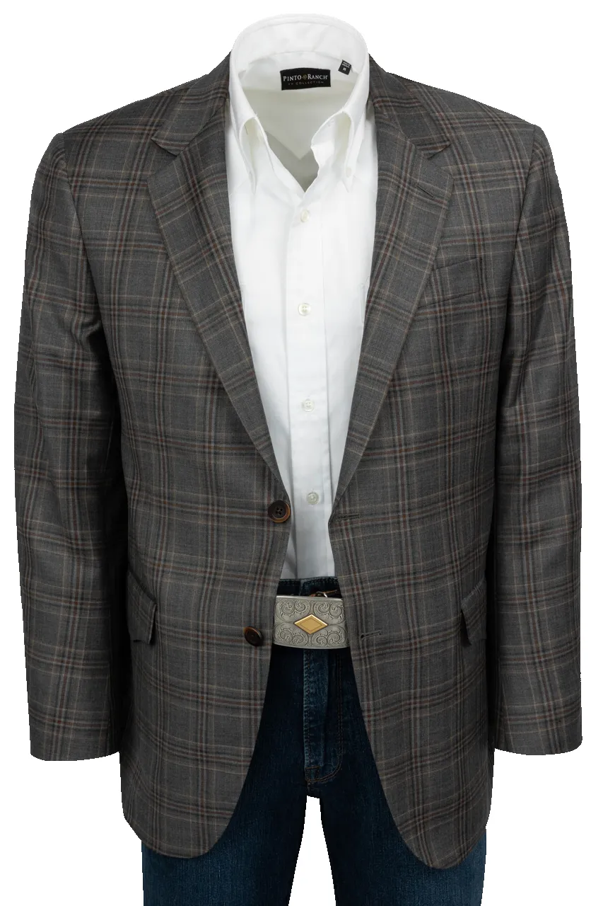 Pinto Ranch Gray Plaid Sport Coat sold by Pinto Ranch