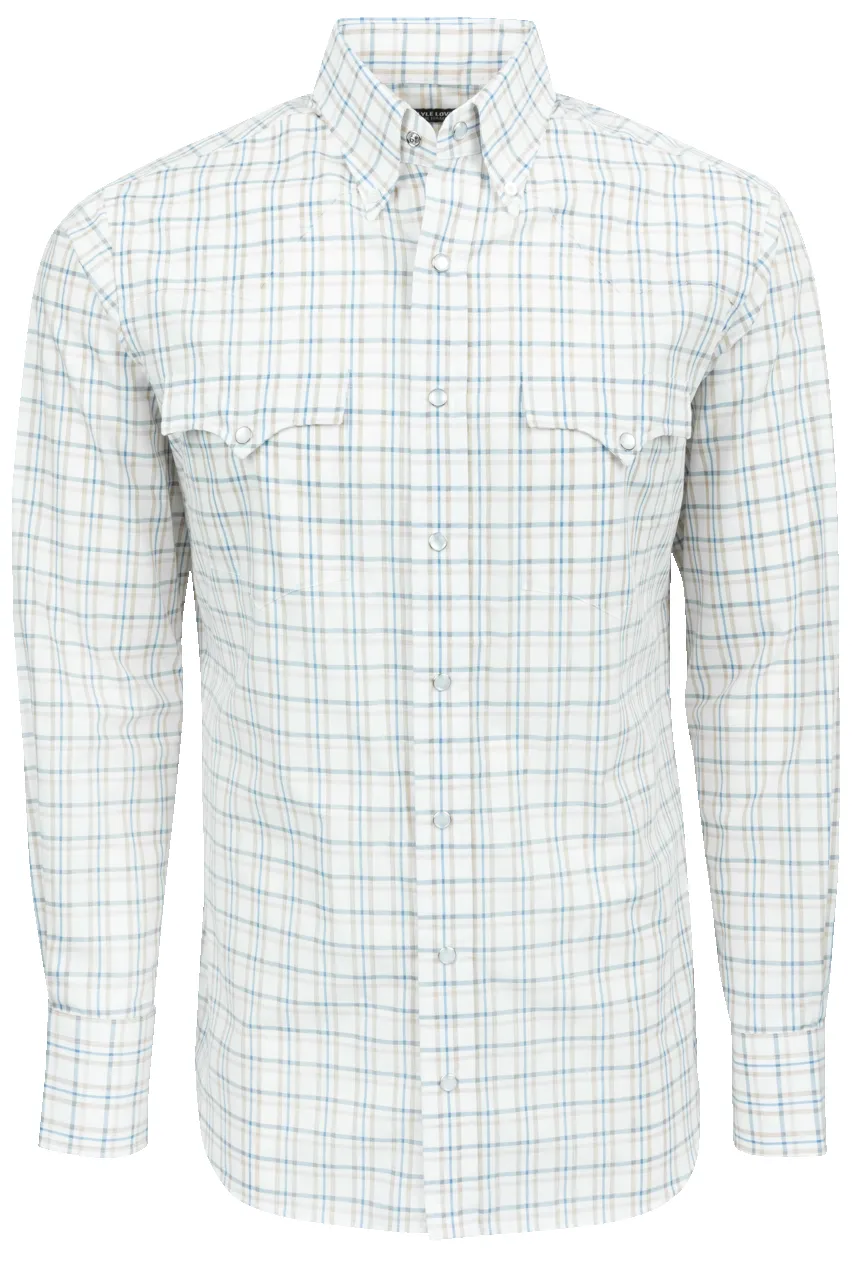 Lyle Lovett for Hamilton Snap Front Shirt - Multi Plaid sold by Pinto Ranch