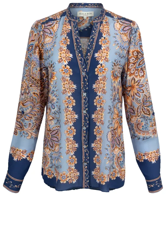 Hale Bob Ramona Silk Top sold by Pinto Ranch