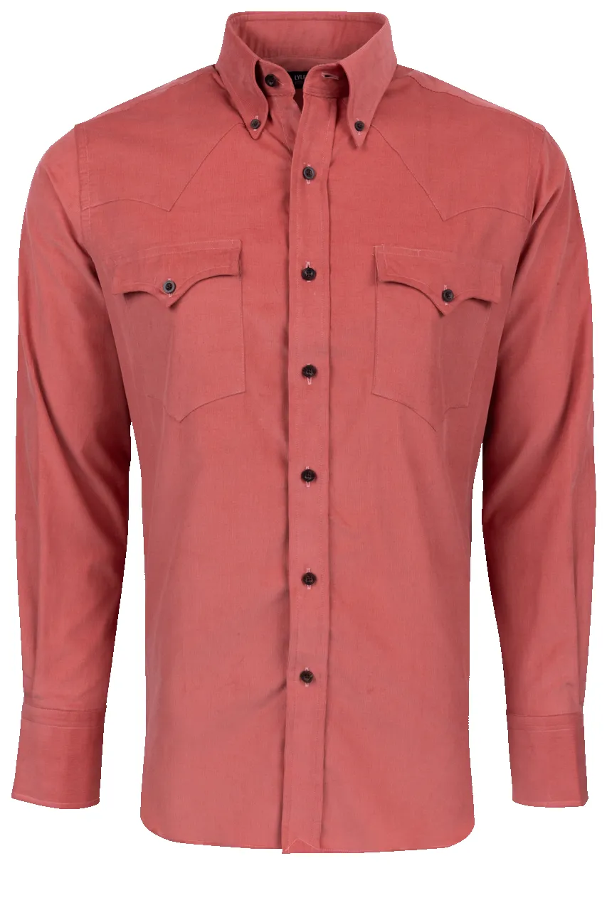 Lyle Lovett for Hamilton Snap Front Shirt - Coral sold by Pinto Ranch