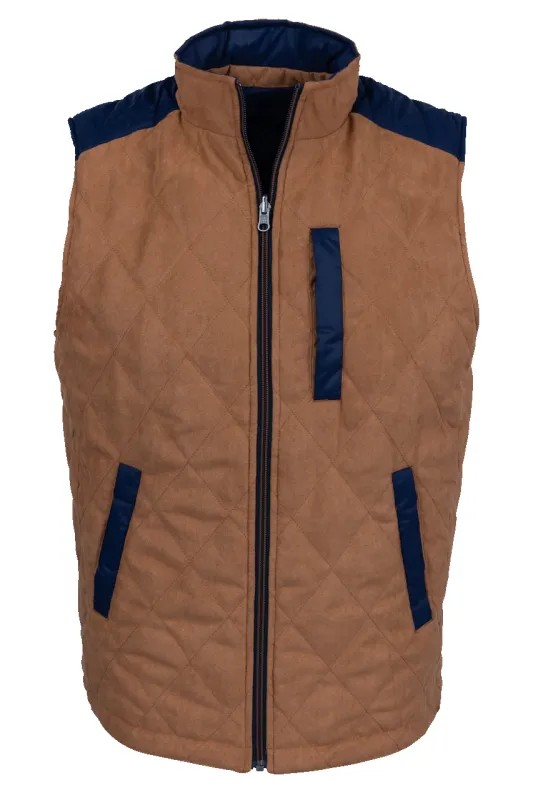 Madison Creek High Point Reversible Vest - Brown/Navy sold by Pinto Ranch