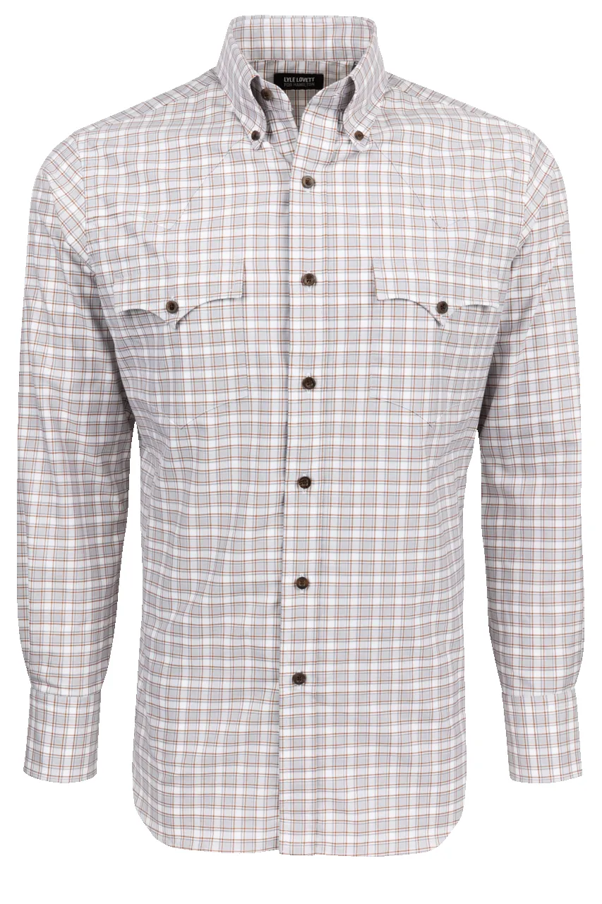 Lyle Lovett for Hamilton Snap Front Shirt - Gray Check sold by Pinto Ranch