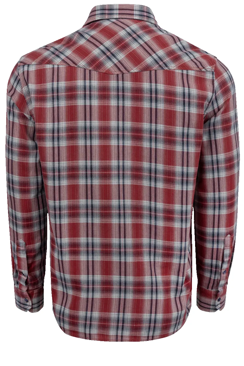 Pinto Ranch YY Collection Plaid Button-Front Shirt - Rust sold by Pinto Ranch product image thumbnail 2