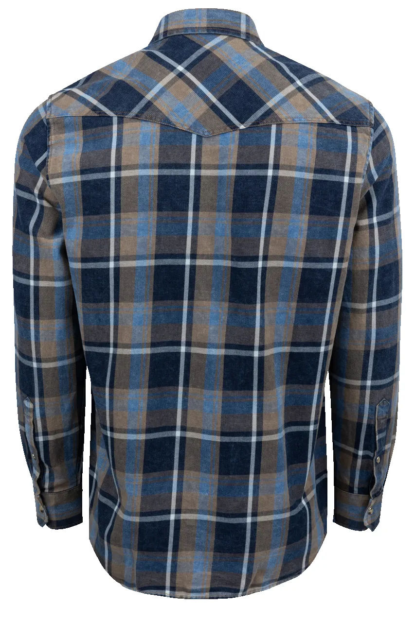 Pinto Ranch YY Collection Plaid Snap Front Shirt - Blue Multi sold by Pinto Ranch product image thumbnail 2