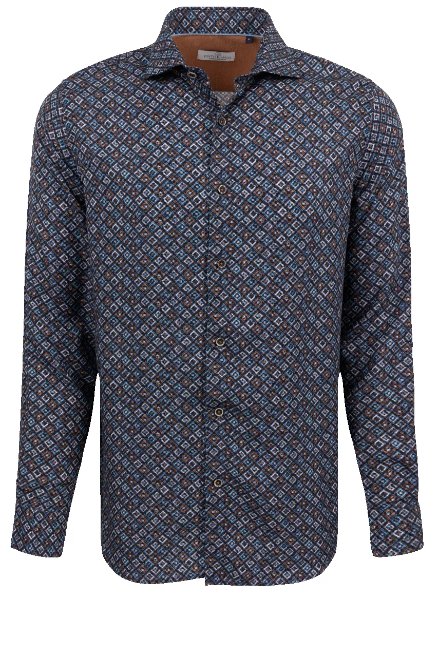 Pinto Ranch YY Collection Button-Front Shirt - Brown Multi sold by Pinto Ranch