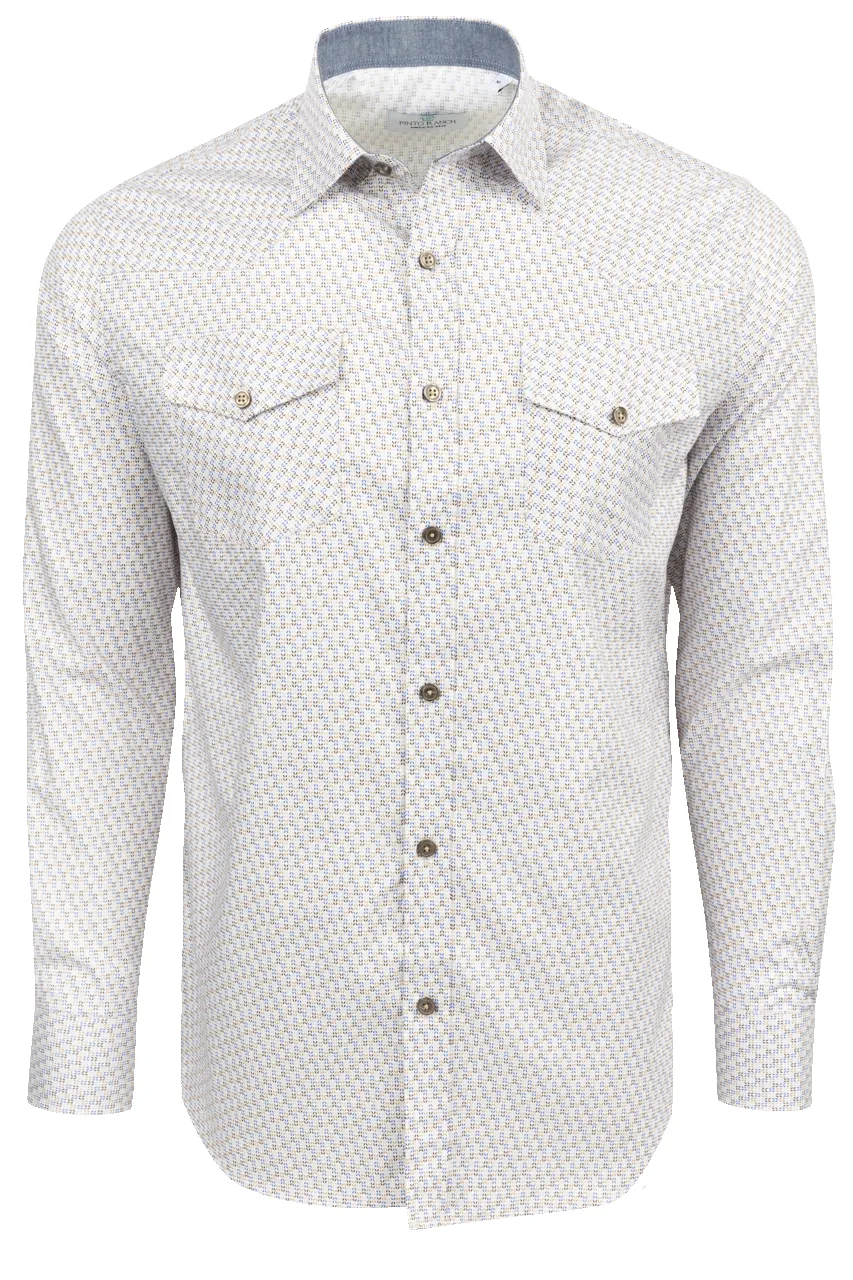 Pinto Ranch YY Collection Button-Front Shirt - Oat sold by Pinto Ranch