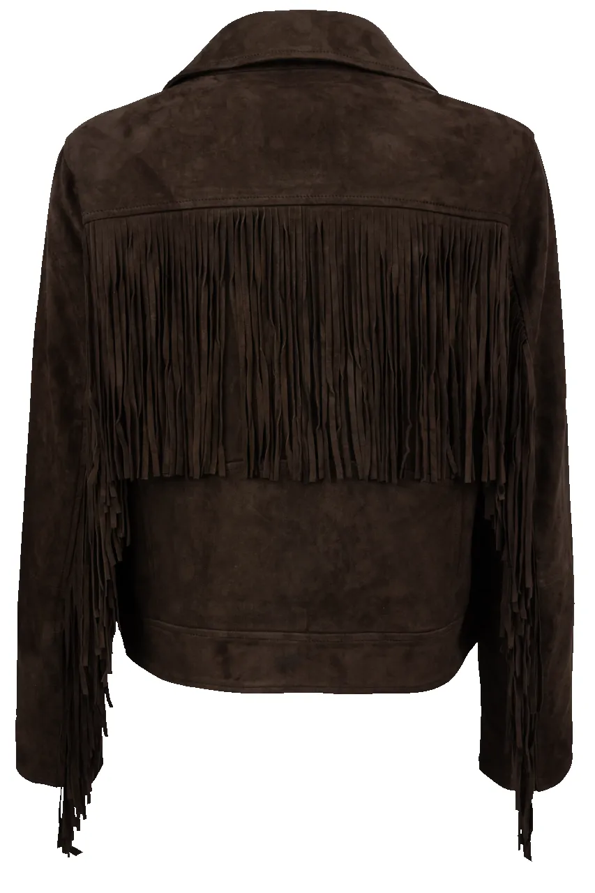 Stetson Women's Brown Suede Motorcycle Jacket sold by Pinto Ranch product image thumbnail 2
