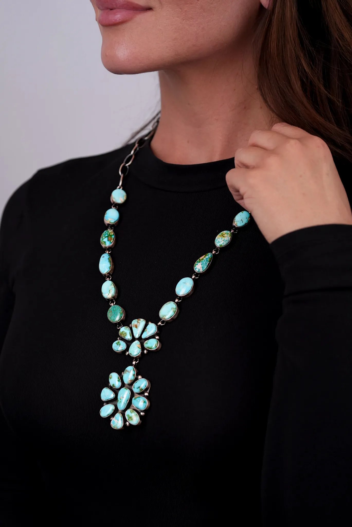 Kingman Turquoise Necklace sold by Pinto Ranch product image thumbnail 3