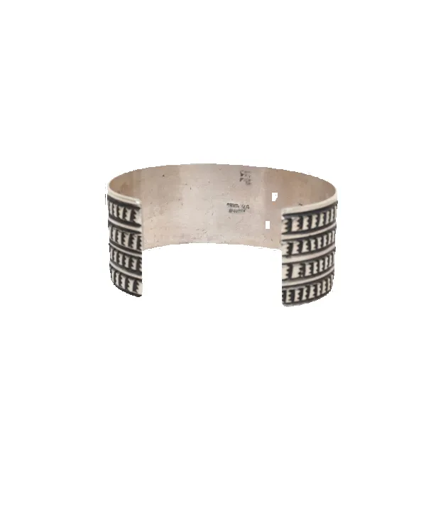 Silver and Turquoise Eagle Cuff Bracelet sold by Pinto Ranch product image thumbnail 2