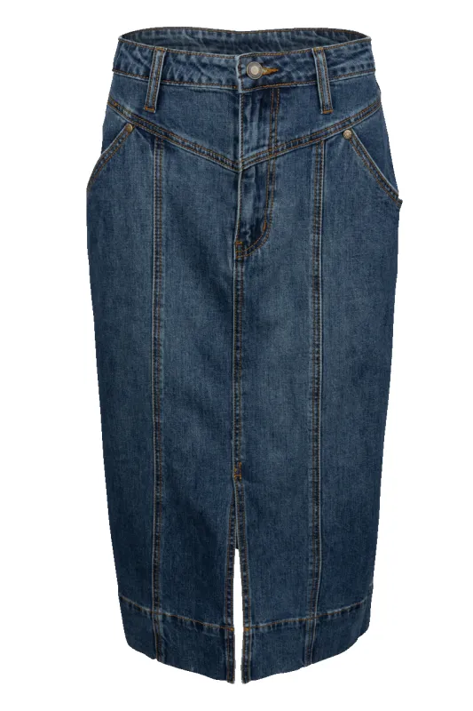 Stetson Women's Denim Maxi Skirt sold by Pinto Ranch