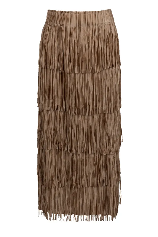 W.A.Y. Tiered Fringe Skirt sold by Pinto Ranch