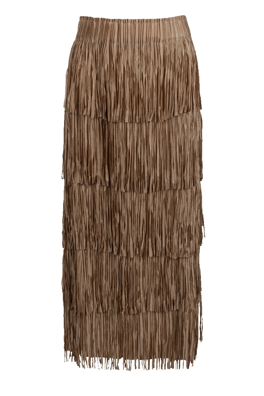 W.A.Y. Tiered Fringe Skirt sold by Pinto Ranch