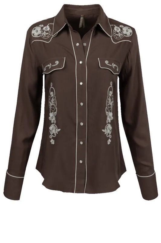 Stetson Women's Retro Snap Front Blouse sold by Pinto Ranch