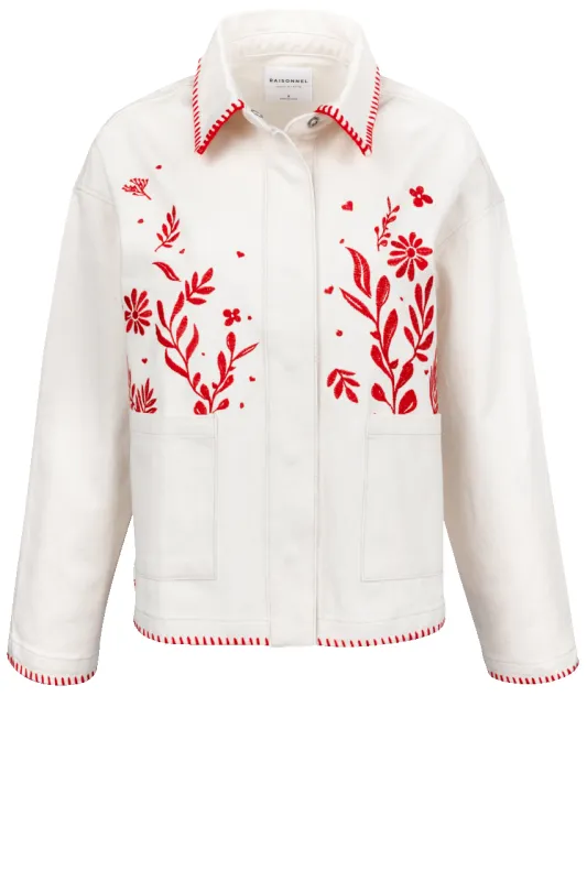 Raisonnel Ivory Canvas Jacket sold by Pinto Ranch
