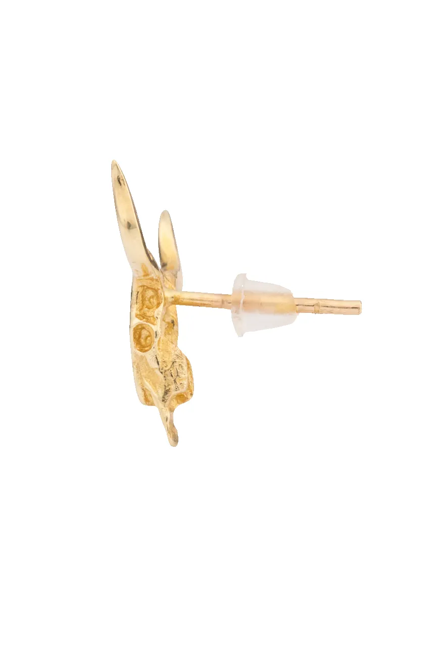 Gold and Deep Turquoise Longhorn Earrings sold by Pinto Ranch product image thumbnail 3