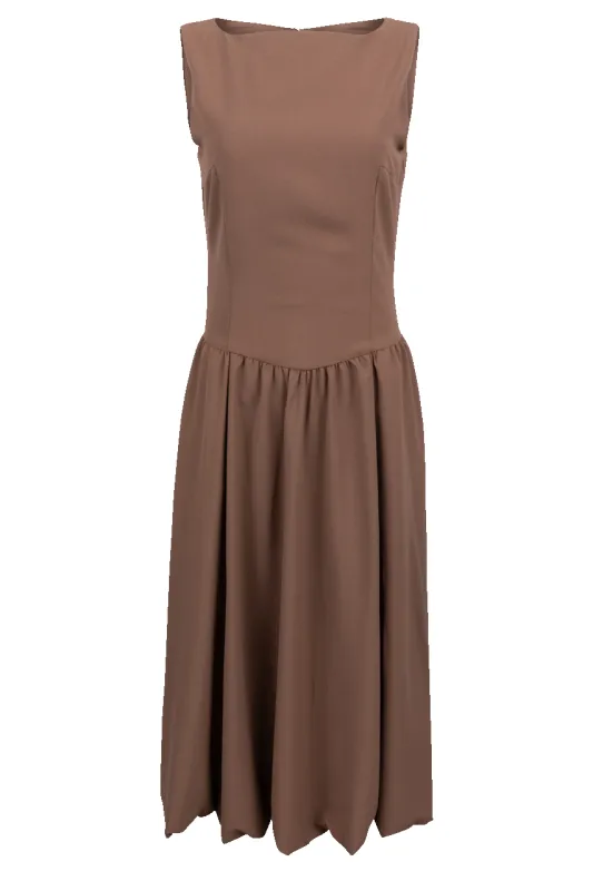 Edit by Nine Brown Open Back Dress sold by Pinto Ranch