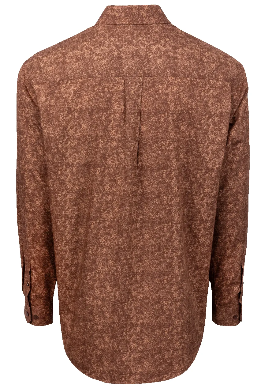 Cinch Paisley Button-Front Shirt - Light Brown sold by Pinto Ranch product image thumbnail 2