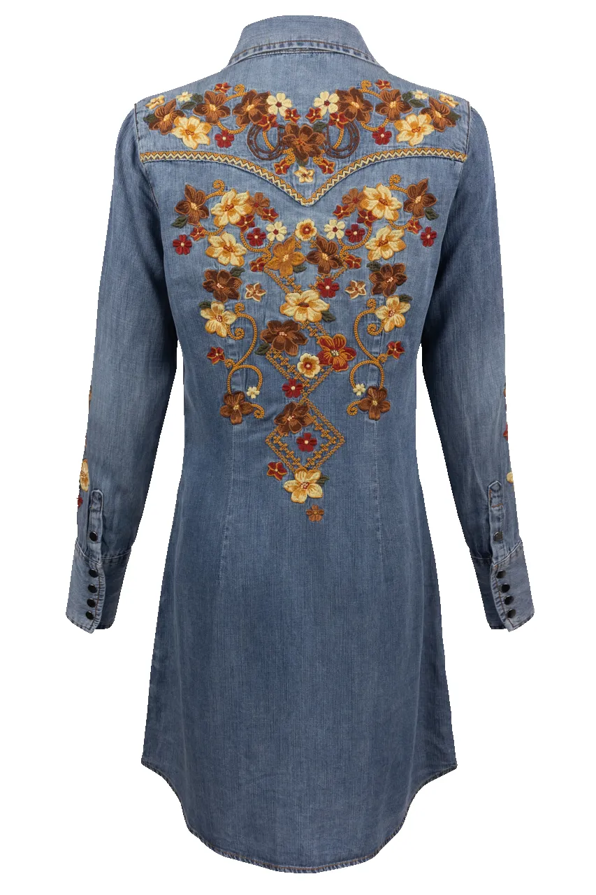 Stetson Women's Western Denim Shirt Dress sold by Pinto Ranch product image thumbnail 2