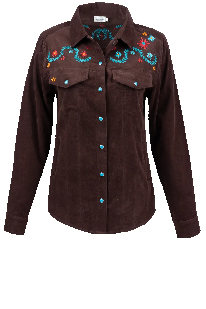 Tasha Polizzi Embroidered Corduroy Shirt sold by Pinto Ranch