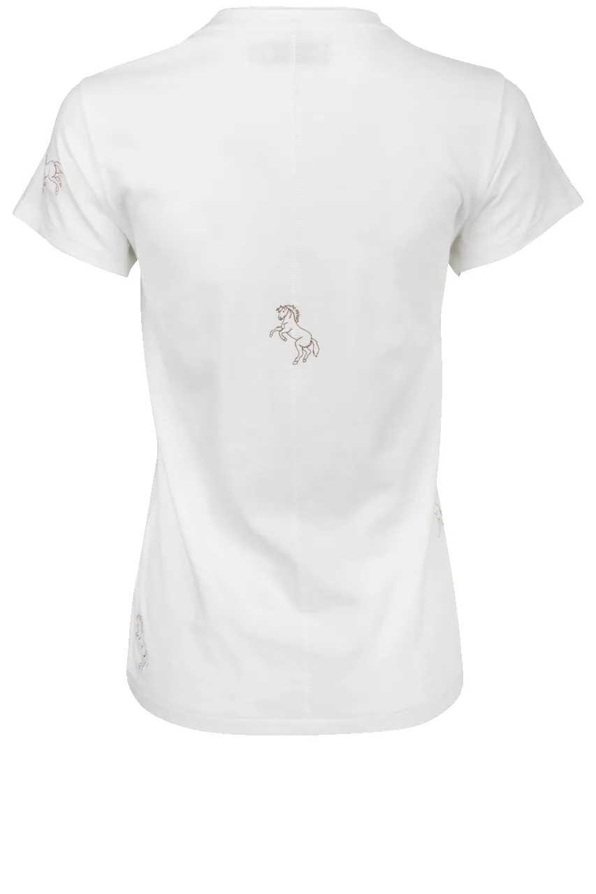 Catherine Gee Embroidered Horse Tee sold by Pinto Ranch product image thumbnail 2