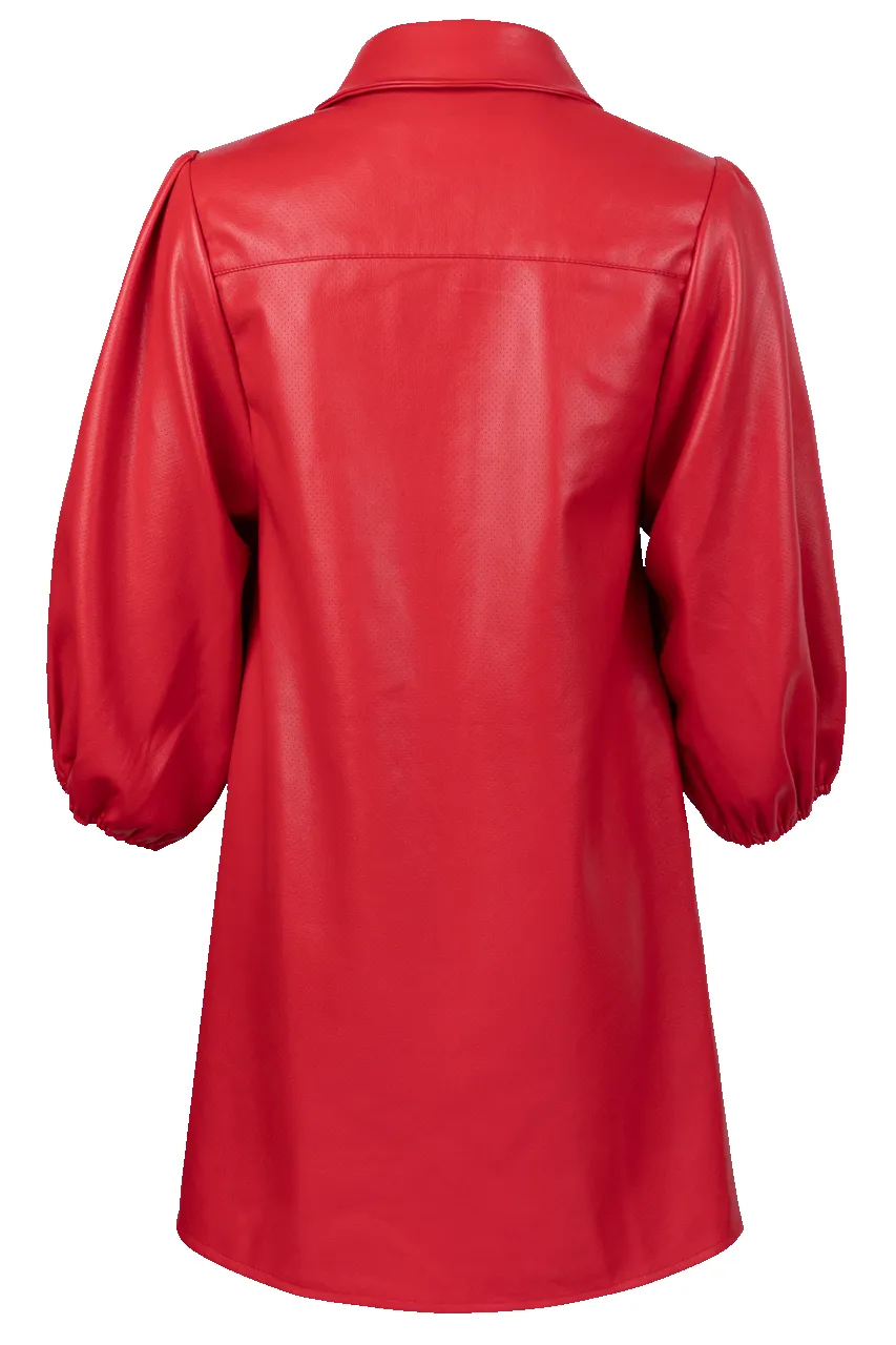 Dolce Cabo Vegan Leather Shirt Dress - Pastels sold by Pinto Ranch product image thumbnail 5