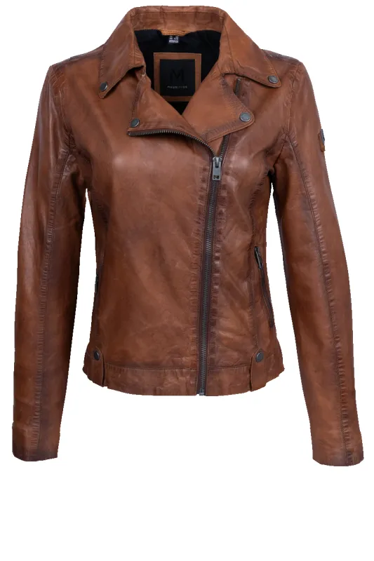 Mauritius Fayola Cognac Leather Jacket sold by Pinto Ranch