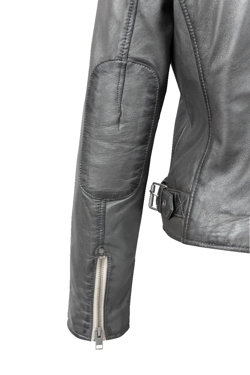Mauritius Sofia Gunmetal Leather Jacket sold by Pinto Ranch product image thumbnail 3