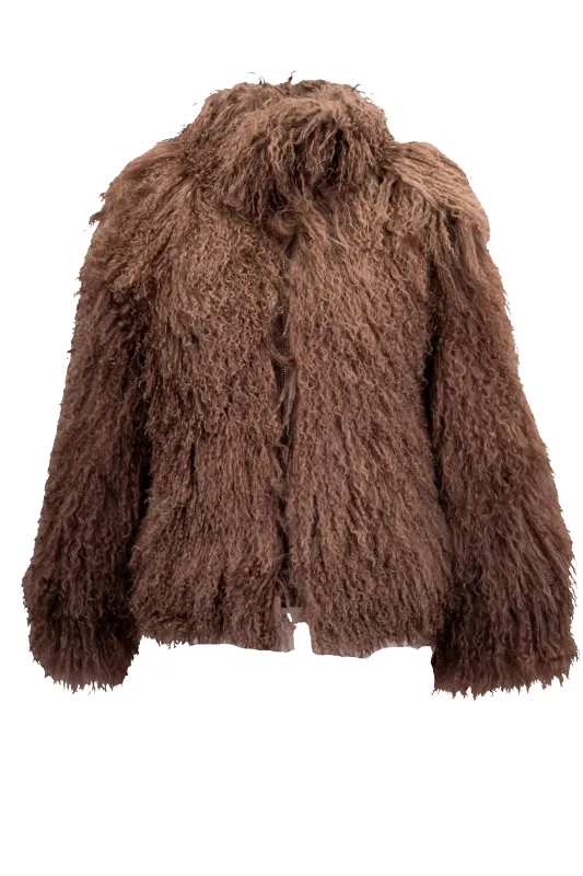 Pinto Ranch Chocolate Tibetan Fur Jacket sold by Pinto Ranch