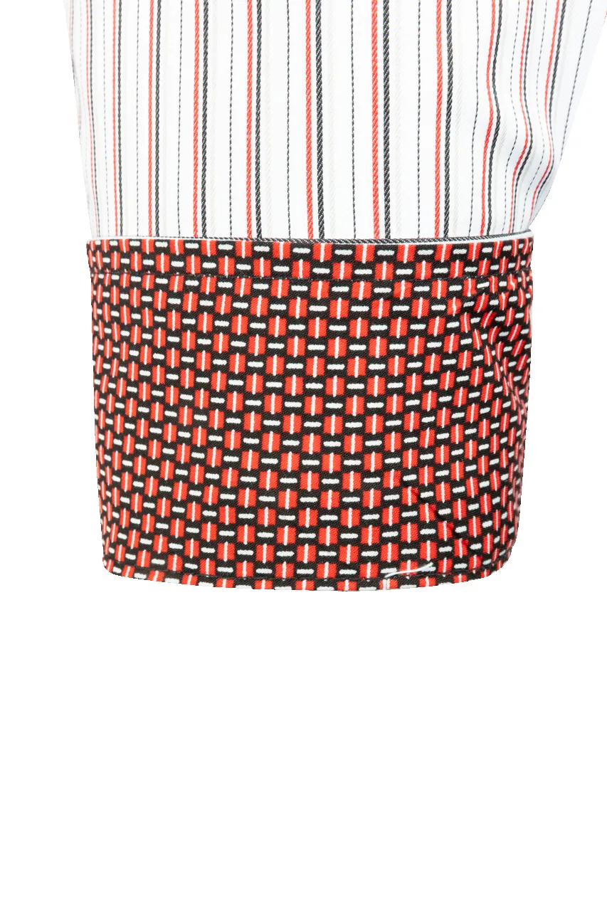 Cinch Striped Button-Front Shirt - Red/White sold by Pinto Ranch product image thumbnail 3