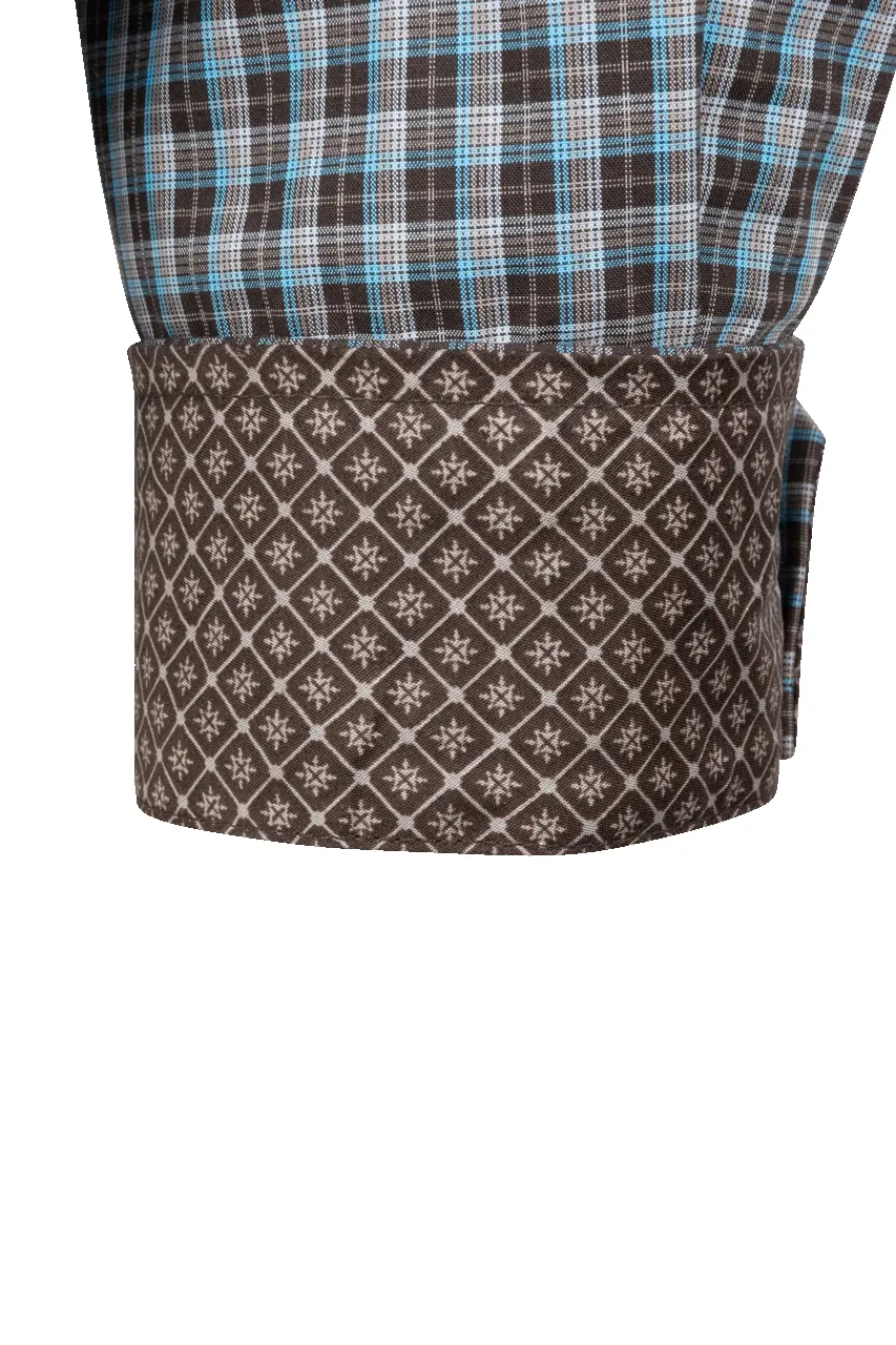 Cinch Button-Front Shirt - Brown/Blue sold by Pinto Ranch product image thumbnail 3