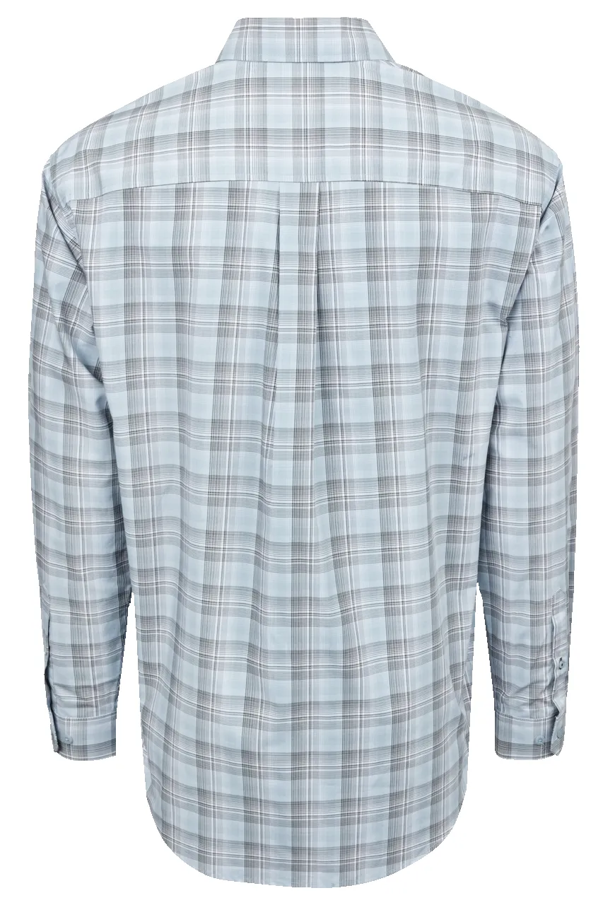 Cinch Plaid Button-Front Shirt - Light Blue sold by Pinto Ranch product image thumbnail 2