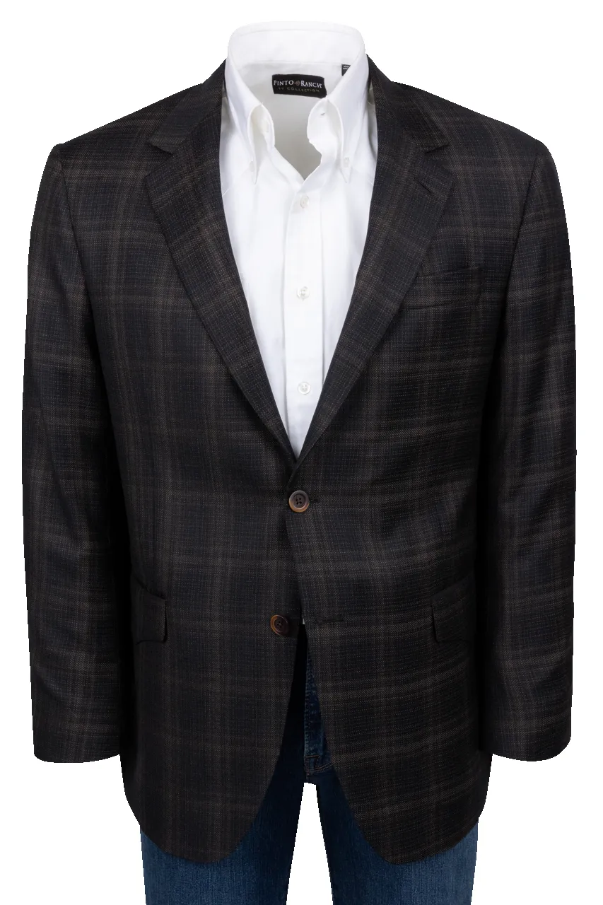 Pinto Ranch Black Plaid Sport Coat sold by Pinto Ranch